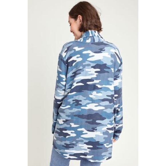 Gibson CAMO PRINT OPEN CARDIGAN 💙IN STORES💙 - Picture 2 of 3